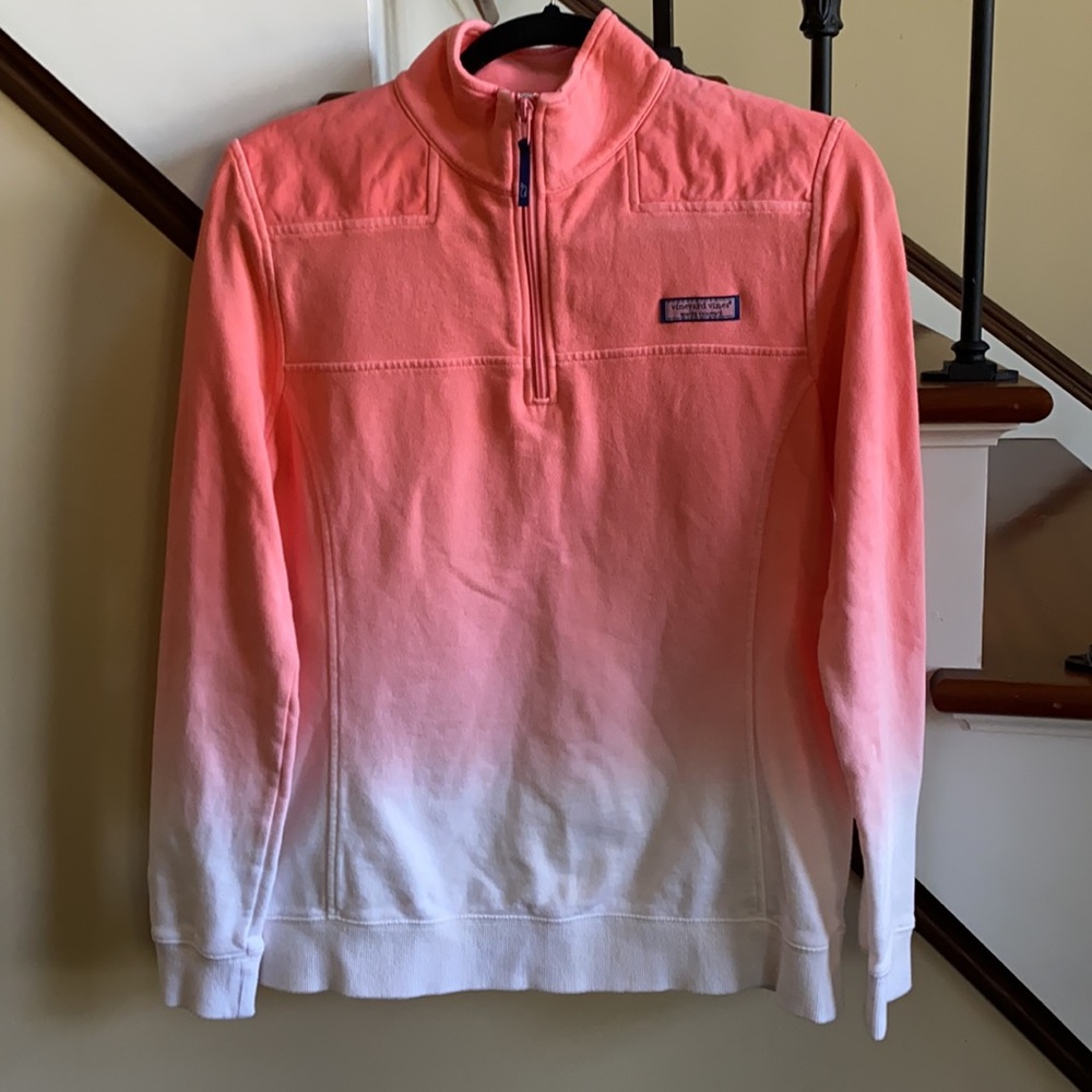 Vineyard Vines 🔥 Ombré 3/4 Zip Up Sweatshirt Sz S